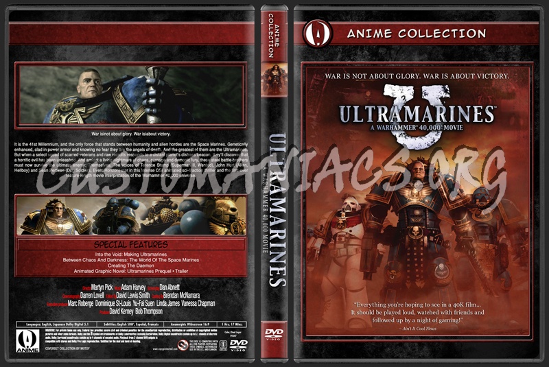 Anime Collection Ultramarines Warhammer A 40K Movie dvd cover