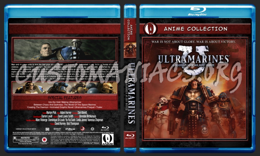 Anime Collection Ultramarines Warhammer A 40K Movie blu-ray cover