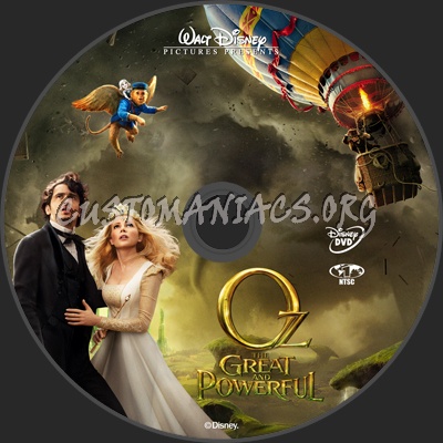 Oz: The Great And Powerful dvd label