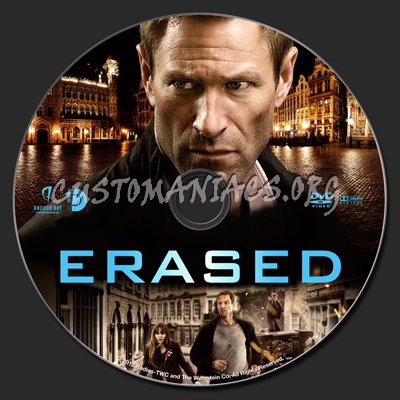 Erased (2013) dvd label