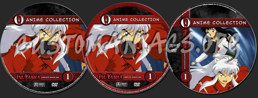 Anime Collection Inuyasha Complete Season One dvd label