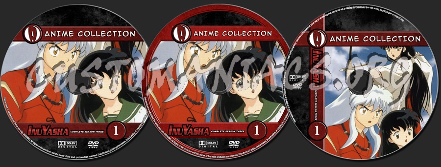 Anime Collection Inuyasha Complete Season Three dvd label