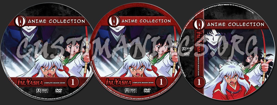 Anime Collection Inuyasha Complete Season Seven dvd label