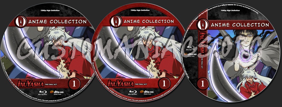 Anime Collection Inuyasha The Final Act blu-ray label