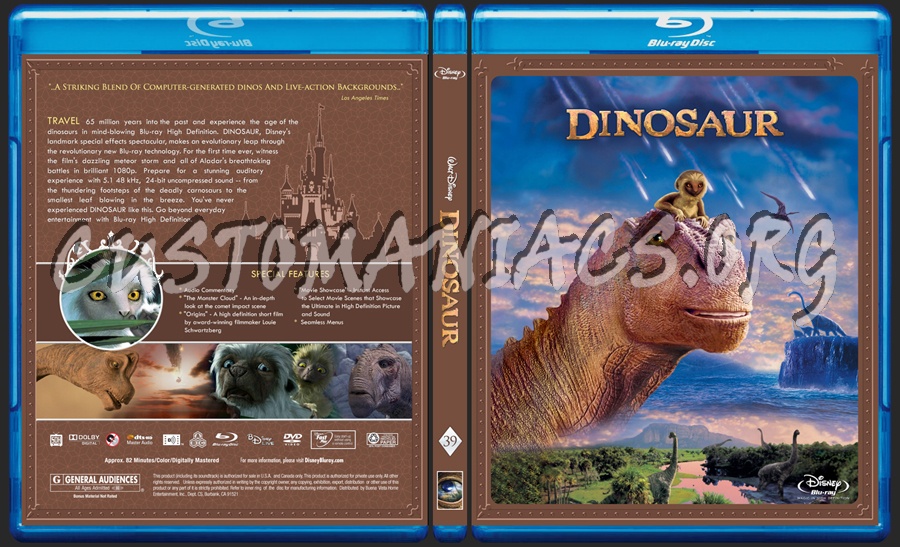 Dinosaur blu-ray cover