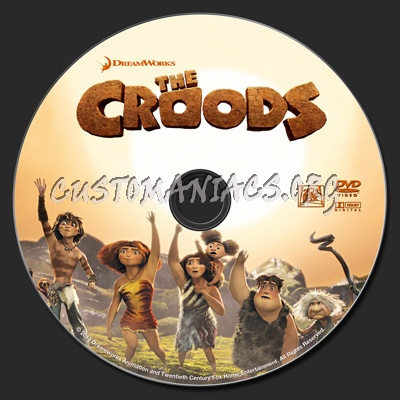 The Croods dvd label