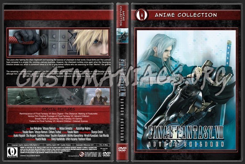 Anime Collection Final Fantasy Advent Children dvd cover