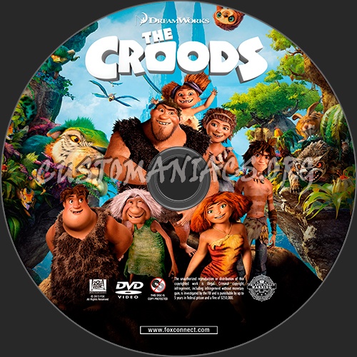 The Croods dvd label