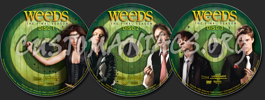 Weeds Season 8 dvd label