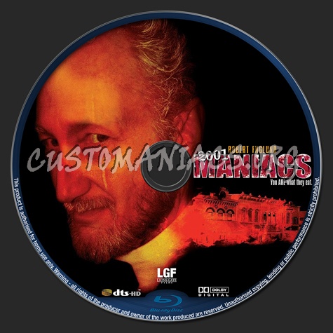 2001 Maniacs blu-ray label