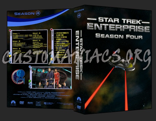 Star Trek: Enterprise Seasons 1-4 dvd cover