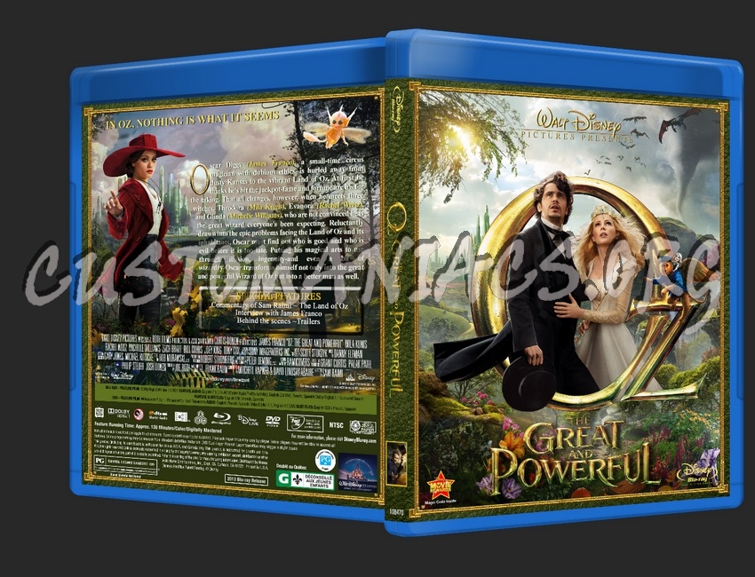 Oz: The Great And Powerful blu-ray cover