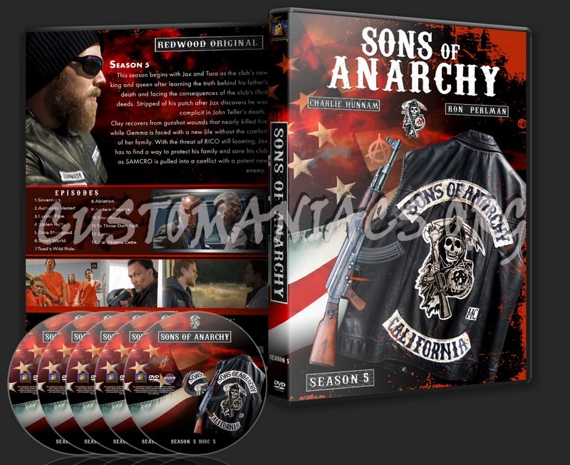 Sons Of Anarchy Season 5 dvd cover