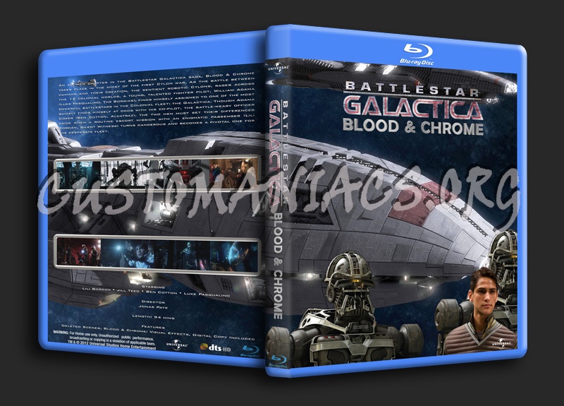 Battlestar Galactica Blood & Chrome blu-ray cover