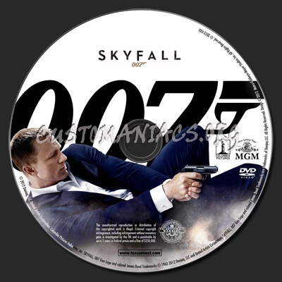 Skyfall dvd label