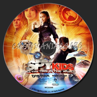 Spy Kids 4: All The Time In The World dvd label