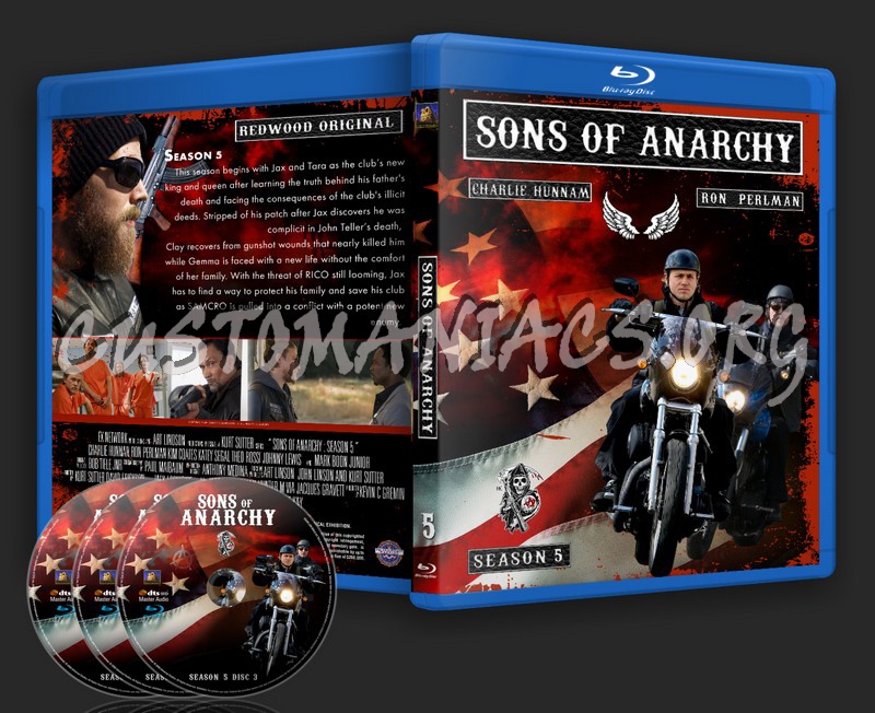 Sons Of Anarchy Season 5 blu-ray cover