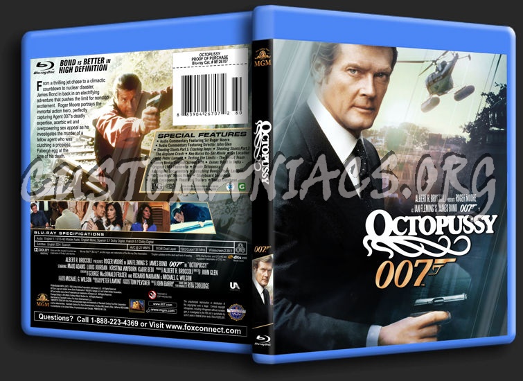 James Bond: Octopussy blu-ray cover