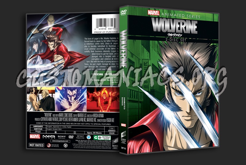 Wolverine Animated Series dvd cover