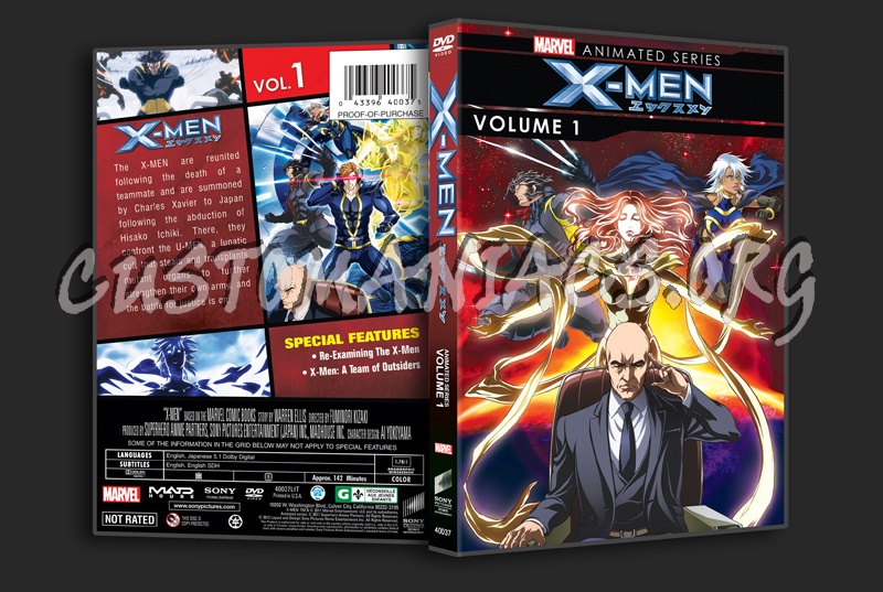 X-Men Animated Series Volume 1 dvd cover