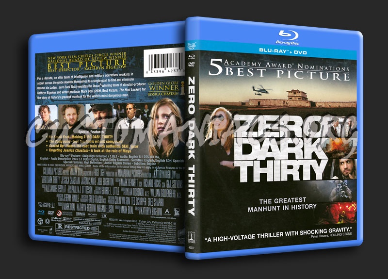 Zero Dark Thirty blu-ray cover