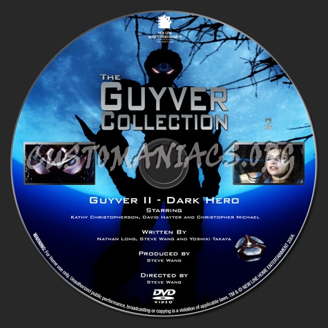 Vol 2 - The Guyver 2 Dark Hero 1994 dvd label