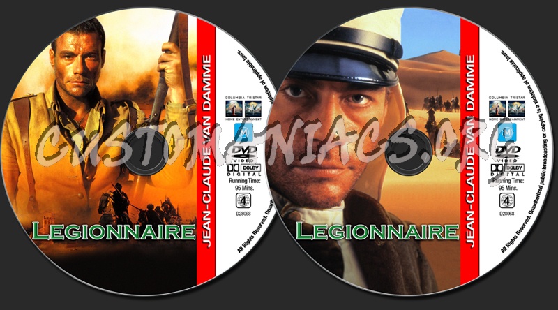 Van Damme Collection - Legionnaire dvd label
