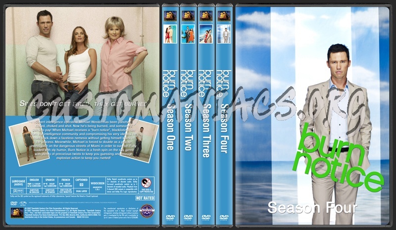 Burn Notice : Season 1-4 dvd cover