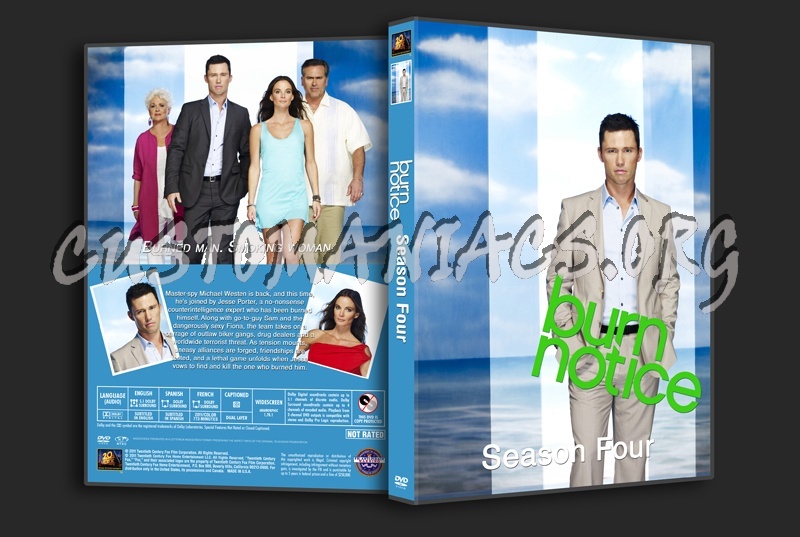 Burn Notice : Season 1-4 dvd cover