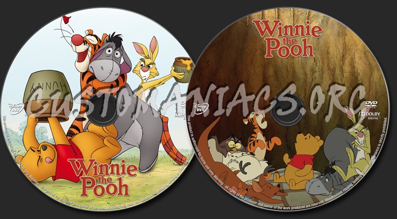 Winnie The Pooh dvd label