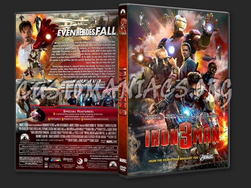 Iron Man 3 (2013) dvd cover