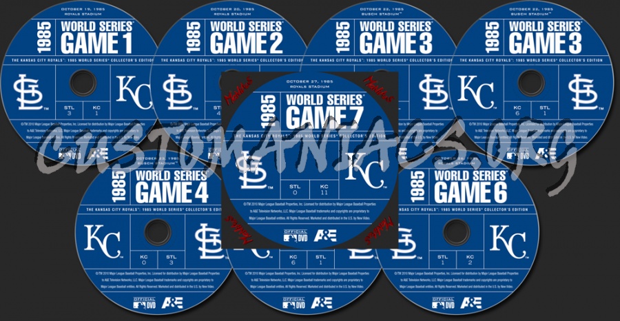 1985 World Series Collector's Kansas City Royals Edition dvd label