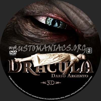 Dracula 3D dvd label