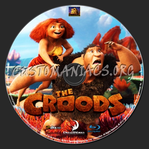 The Croods blu-ray label