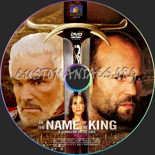 In the Name of the King:A Dungeon Siege Tale dvd label
