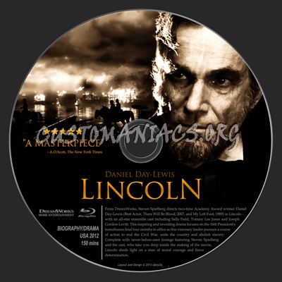 Lincoln blu-ray label