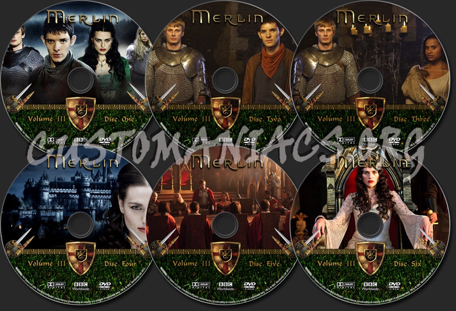 Merlin Series Three dvd label