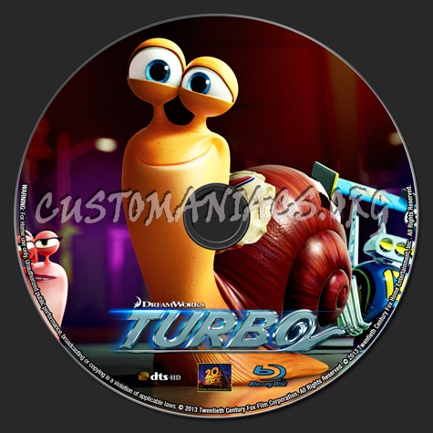 Turbo blu-ray label
