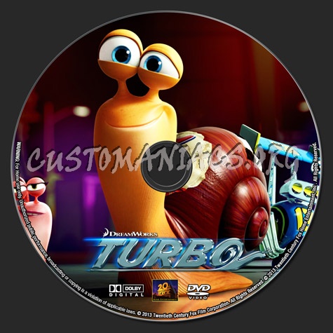 Turbo dvd label