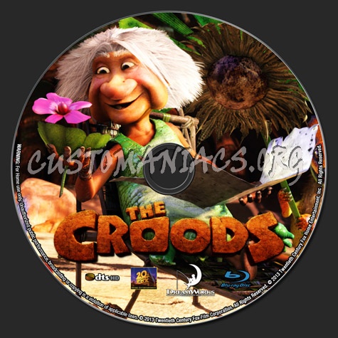 The Croods blu-ray label