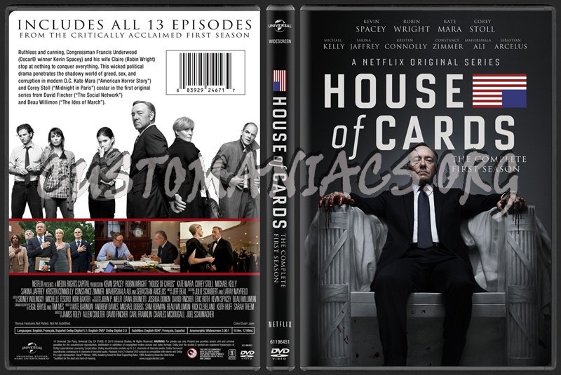 House Of Cards - Season 1 (U.S. Version) dvd cover