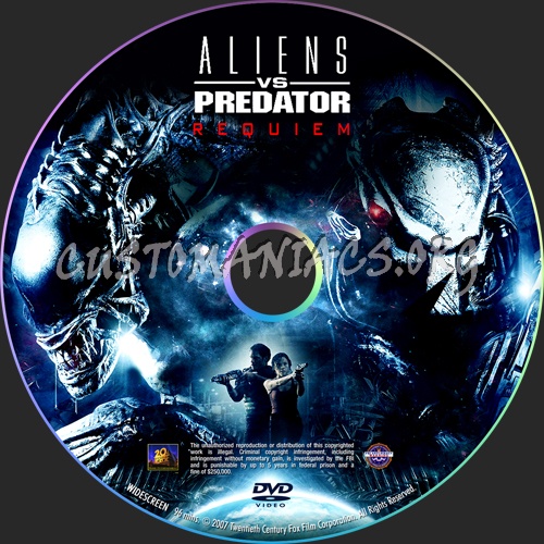 Aliens vs Predator - Requiem dvd label