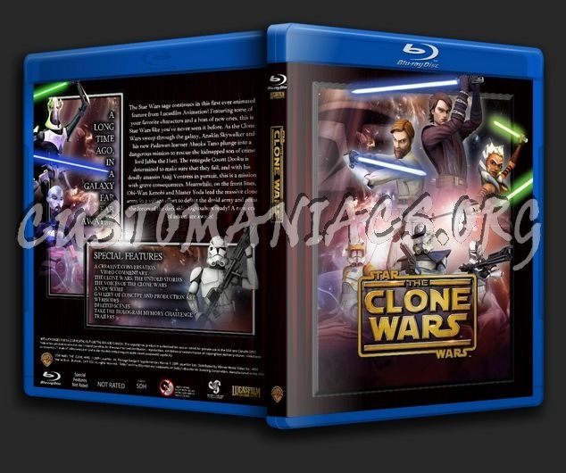 Star Wars: The Clone Wars - Movie blu-ray cover