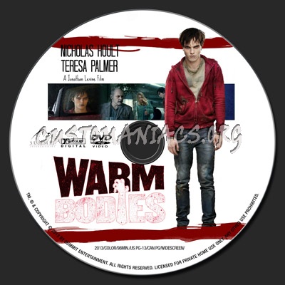Warm Bodies dvd label