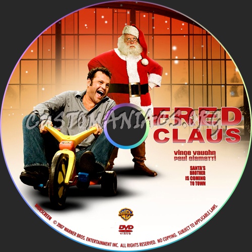 Fred Claus dvd label