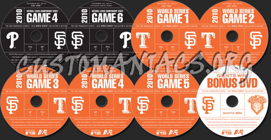 2010 World Series Collector's Edition dvd label