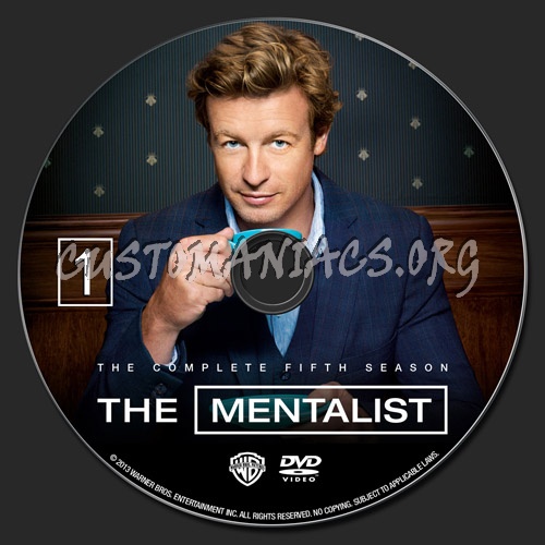 The Mentalist Season 5 dvd label