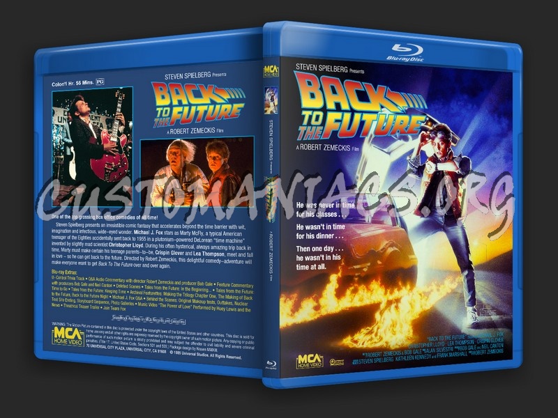 Back to the Future blu-ray cover