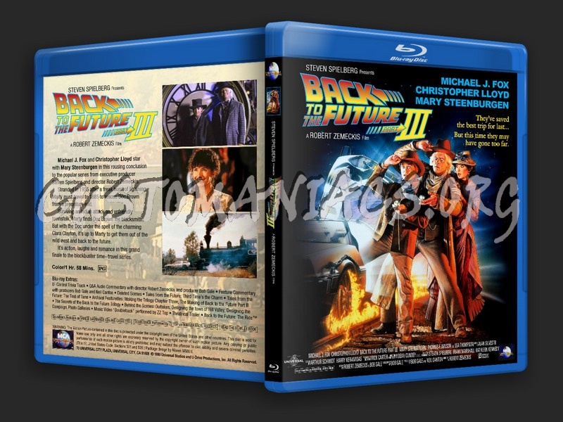 Back to the Future Part III blu-ray cover