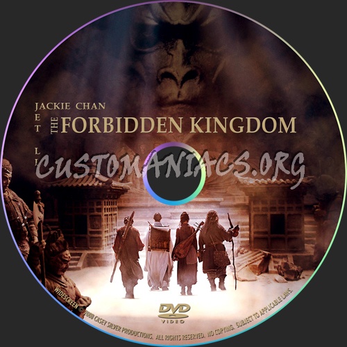 Forbidden Kingdom, The dvd label